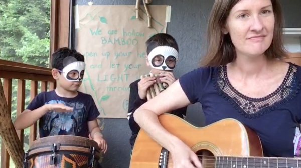 FUN VIDEO from a Local Teacher singing Hollow Bamboo with her boys Wonder-filled Wednesdays and Make Something Mondays -- FACEBOOK LIVE events Please join us...