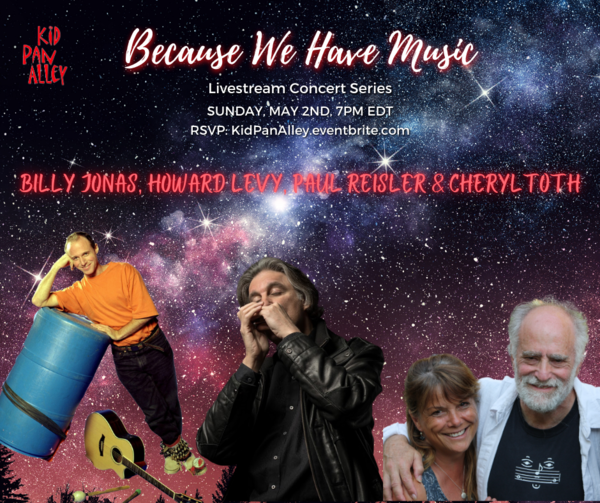 A fun FAMILY Concert w Billy Jonas Howard Levy Paul Reisler amp Cheryl Toth